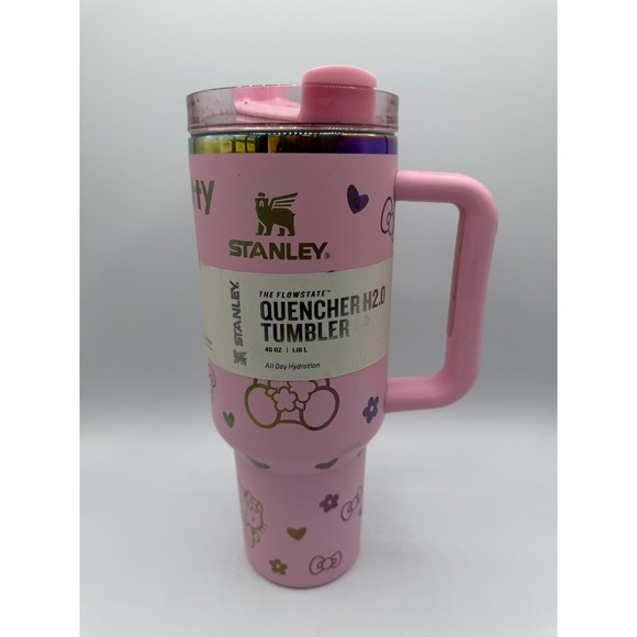 Stanley Hello Kitty 40oz  Quencher Flowstate Tumbler  Pink New - Picture 2 of 10